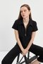 Black Pencil High Waist Culotte Trousers - 4