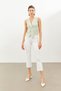 Multicolored Knot Detailed Sleeveless Blouse - 4