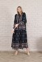 Plus Size Women's Dress - Front Buttoned and Woven - 8