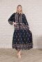 Plus Size Women's Dress - Front Buttoned and Woven - 4