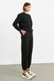 Black Elastic Waist Jogger Sweatpants - 6