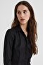 Women's Black Slim Fit Shirt - 4