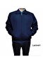 Summer Men's Coat with Collar, Elastic Waist and Sleeves, Comfortable Fit, Dark Blue