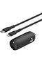 Boostcharge 30W Fast Car Charger + Usb-C Lightning Cable Black