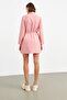 Pink Knitted Belted Tunic Dress - 7