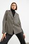 Brown Houndstooth Unlined Jacket - 6
