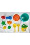 Plajset7 Sieve Castle Bucket Set Sand Molds Watering Can