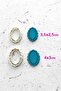 Oval Frame Polymer Clay Ceramic Dough Mold Set 3.5-4cm - 2