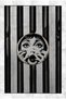 Black Beige Line Themed Women Surprised Face Nail Detail Woven Base Washable Rug miraface10 - 3