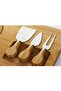 Bamboo 4 Piece Cheese Presentation Set - Cutting Board - 3