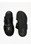 Men's Buckle Detail Textured Slip-On Sandals - 4