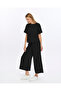 Women's Beige Linen Oversized T-shirt and Pants Linen Set