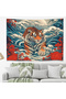 Tiger Flower Arslan Sea Wave Wall Covering Decorative Wall Tapestry Wall Art Wall Decoration - 2