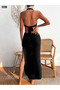 Knitwear Beach Dress - Women's, Chest Detail - 4