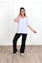 Women's V-Neck Basic Plus Size T-Shirt 1297-22 - 6