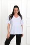 Women's V-Neck Basic Plus Size T-Shirt 1297-22 - 7