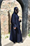 Medina Silk Nowa Hijab Suit Navy Blue - 3