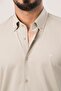 Slimfit Lycra Collar Buttoned Cotton Summer Long Sleeve Men's Shirt - 6