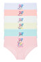 Girl's Colorful Printed Panties 6 Pieces 6115