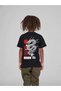 Children's Oversize Unisex Red Dragon Cotton Crew Neck T-shirt - 4