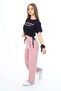 Girl's Compact Combed Cotton 100% Cotton Sports Double Summer Top and Bottom Set - 6