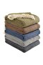 4 Layer Navy Blue Muslin Double Bedspread - Cooling and Air Permeable - 3