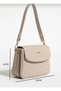 Justpolo Women's Cream Original 3 Compartment Shoulder and Crossbody Bag - 2