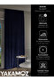 Velvet Appearance Dark Blue Island Background Curtain Velvet Touch Series with Extra Strength - 5