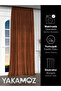 Velvet Appearance Brick Color Island Background Curtain Extra Strength Velvet Touch Series - 3