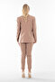 Beige Classic Collar Jacket Set -0106309 - 4