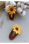 Yellow Sunflower Handmade Snap Niche Buckle Series - 2