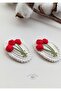 Red Balloon Buckle - Niche Hair Accessory (1 Pair) - 2