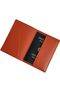 Mira Apple Leather (SUSTAINABLE MATERIAL)passport Cover Passport Holder Wallet Orange - 3