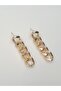 Gold Plated Thick Gourmet Chain Earrings