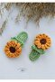 Snap Closure Sunflower 4 Cm Niche Hair Accessory Hairpin 4 Cm (1 Pair) - 3