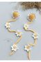 Sunflower Amigurumi Cluster Buckle Niche Hair Accessory (1 Pair) - 4