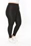 Plus Size Women's Extra Black High Waist Diving Fabric Tights