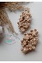 Crispy Flower Niche Hair Accessory Snap Clasp (1 Pair) Special Pastel Soft Colors - 6