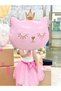 Cute Pink Cat Themed Balloon Set, Adorable Cat Balloon Bouquet, Birthday Balloon Set - 2