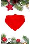 Baby 100% Cotton Double Layer Red Color Patternless Christmas Scarf Baby Bib - Drool Bib - 3