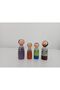 Wooden Toy Peg Dolls Palestinian Pegdoll Family