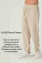 Dark Beige Oversize Linen Trousers - 100% Cotton Summer Trousers - 3