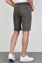 Men's Khaki Slim Lycra Jean Denim Shorts Hlthe001930 - 5