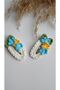 Crispy Flower (Snap) Buckle Blue 1 Pair Niche Hair Accessory - 2