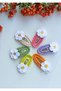 Wonderful Colors 6-Piece Niche Hair Accessory Series Snap Clasp No:1 - 5
