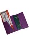 Acar Mira Vegan Leather Passport Cover Passport Holder Textured Purple - 4