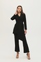 Crop Trousers Jacket Triple Set Black0106308 - 2