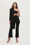 Crop Trousers Jacket Triple Set Black0106308 - 6