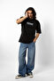 Vision Printed Oversize 24/1 Premium Black T-Shirt - 3