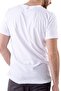 Men's White 100% Cotton Regular Fit Crew Neck Short Sleeve T-Shirt - 6